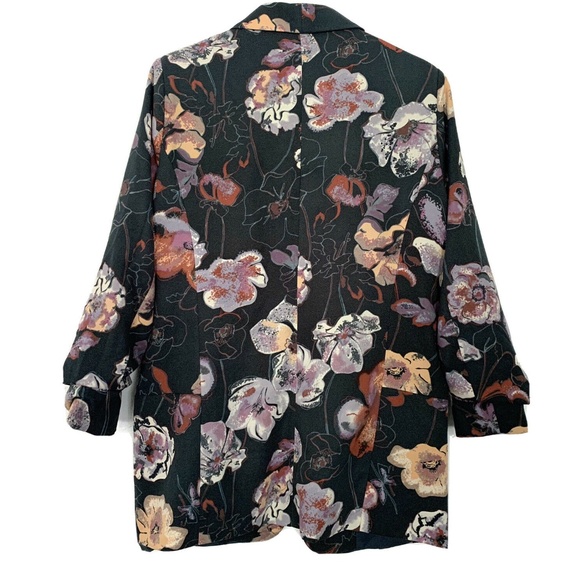 Harlowe & Graham Floral Open Front Easy Blazer - Picture 8 of 10